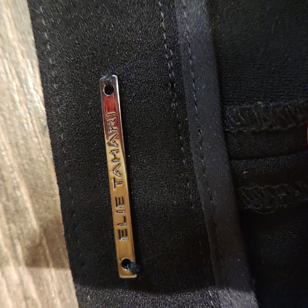 ❤️ ELIE TAHARI HIGH RISE SLIM FIT CREPE PANTS /TROUSERS, BLACK, 2 (26) - Picture 12 of 15